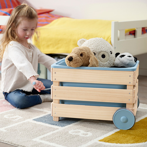 FLISAT, almacenamiento para juguetes+ruedas. 4 de 6 open dialog