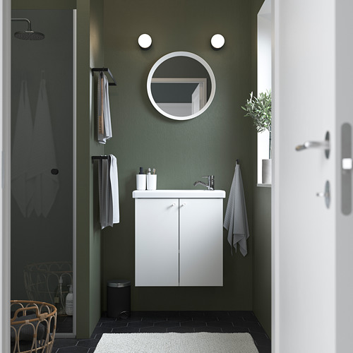 ENHET, Bathroom vanity with doors. 2 of 4 open dialog