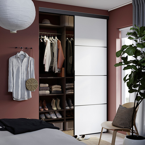 SKYTTA / AURDAL, reach-in wardrobe with sliding door 5 of 5 open dialog