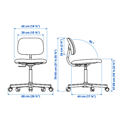 BLECKBERGET, swivel chair 3 of 11 open dialog