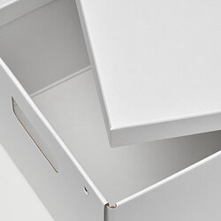 FJÄDERHARV storage box with lid