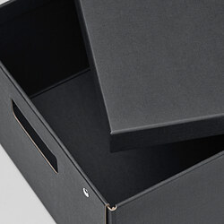 FJÄDERHARV storage box with lid