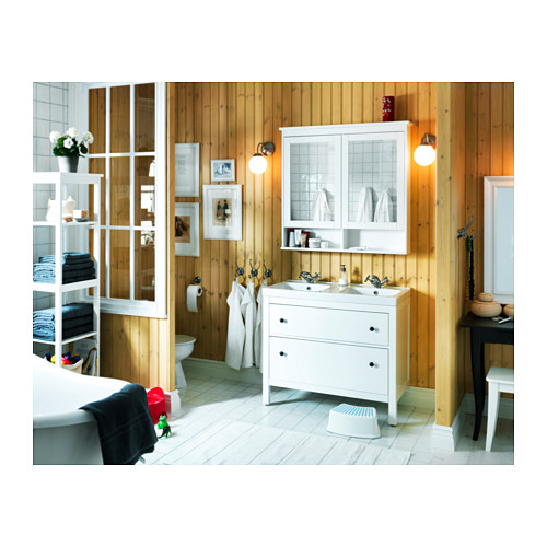 HEMNES, mirror cabinet with 2 doors 3 of 3 open dialog