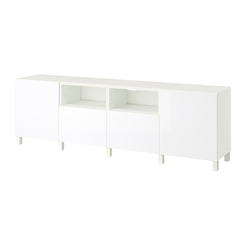 BESTÅ, TV bench with drawer runner, push-open. 1 of 4 open dialog