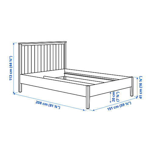 GULLABERG, bed frame without slatted base. 4 of 4 open dialog