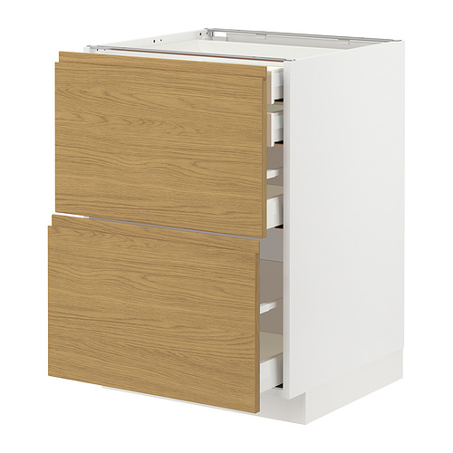 METOD / MAXIMERA, base cabinet 2 fronts/3 drawers. 1 of 3 open dialog