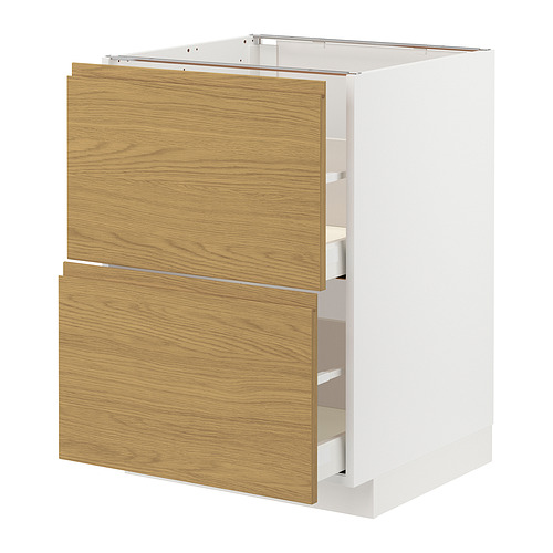 METOD / MAXIMERA, base cabinet 2 fronts/2 high drawers. 1 of 3 open dialog