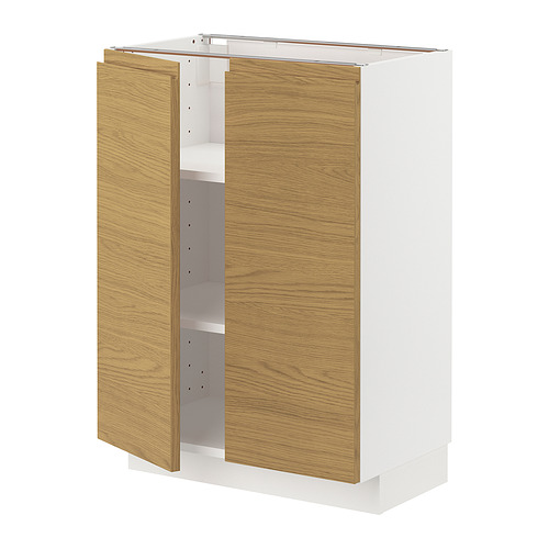 METOD, base cabinet with shelves/2 doors. 1 of 3 open dialog