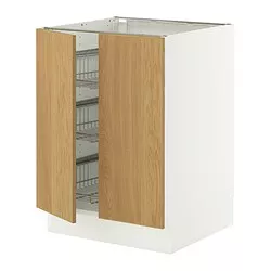 IKEA Puerto Rico - SEKTION base cabinet w wire basket/2 doors, white ...