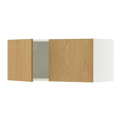 IKEA Puerto Rico - SEKTION wall cabinet with 2 doors, white/Sinarp oak ...