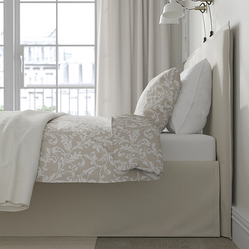 TÄRNKULLEN, upholstered bed frame. 4 of 13 open dialog