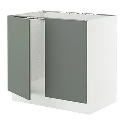 IKEA Puerto Rico - SEKTION base cabinet for sink + 2 doors, white ...