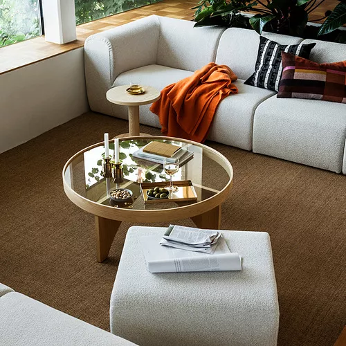 IKEA Puerto Rico - STOCKHOLM 2025 coffee table, oak veneer/glass