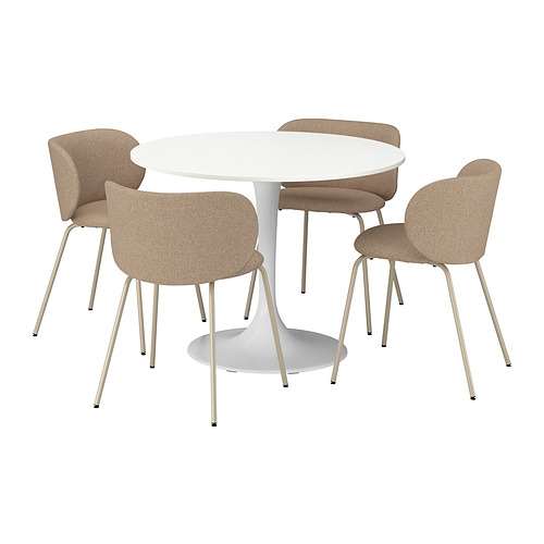 DOCKSTA / KRYLBO, table and 4 chairs. 1 of 7 open dialog