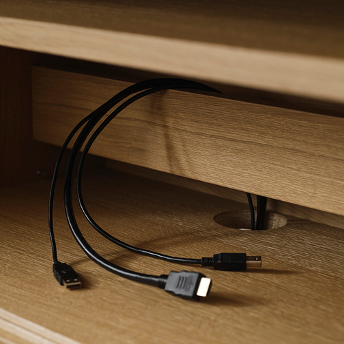 STOCKHOLM 2025, TV unit with sliding doors. 5 of 7 open dialog