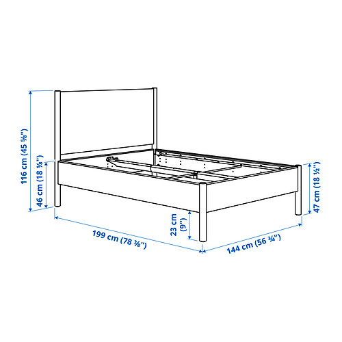 TONSTAD, armazón de cama. 7 de 7 open dialog