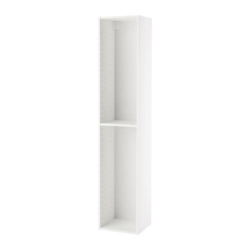 Mueble de cocina blanco METOD, alto, rectangular con estante ajustable, diseño moderno.