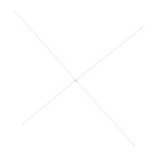 Una travesaño de metal gris claro de Elvardi, fabricada en acero.