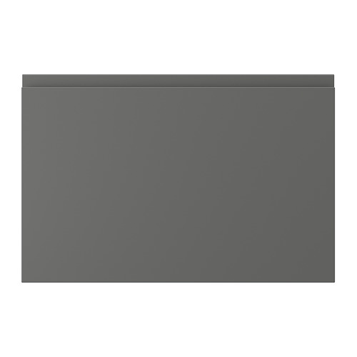 Cajón VOXTORP gris oscuro, diseño elegante, rectangular, minimalista y superficie lisa.