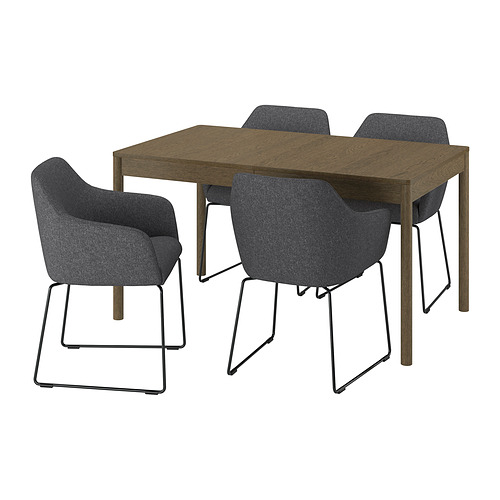 TONSTAD / TOSSBERG, table and 4 chairs. 1 of 7 open dialog