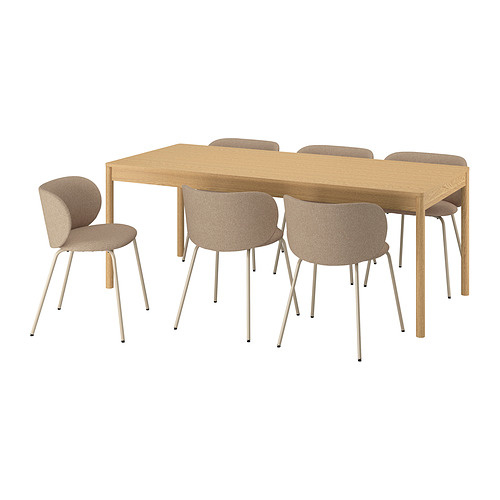 TONSTAD / KRYLBO, table and 6 chairs. 1 of 7 open dialog