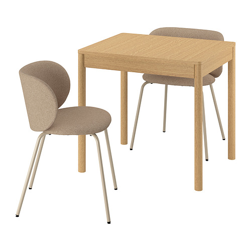 TONSTAD / KRYLBO, extendable table and 2 chairs. 1 of 7 open dialog