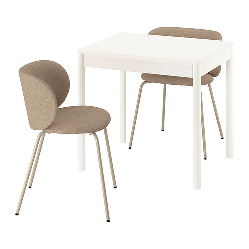 TONSTAD table and 2 chairs