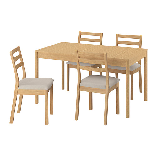 TONSTAD, extendable table and 4 chairs. 1 of 9 open dialog