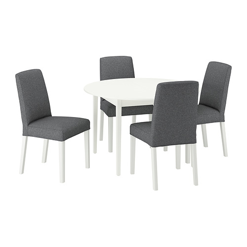NÄSINGE / BERGMUND, table and 4 chairs. 1 of 6 open dialog