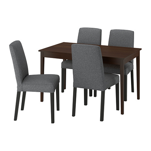 NÄSINGE / BERGMUND, mesa con 4 sillas. 1 de 4 open dialog