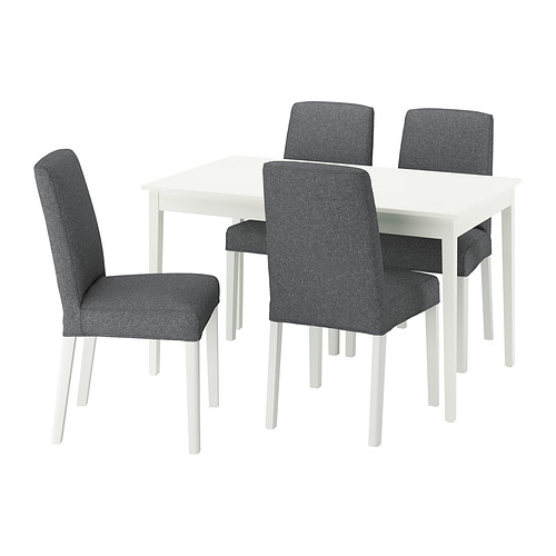 NÄSINGE / BERGMUND, mesa con 4 sillas. 1 de 6 open dialog