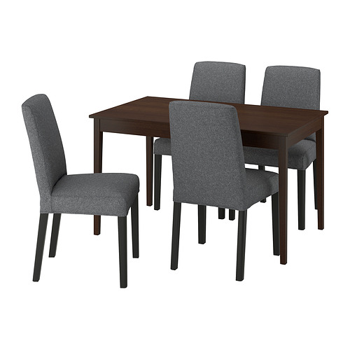 NÄSINGE / BERGMUND, mesa con 4 sillas. 1 de 7 open dialog