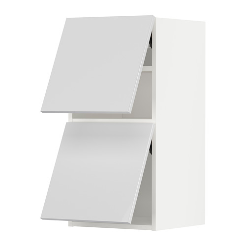 Mueble de cocina METOD, blanco brillo, elegante y moderno.