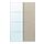 Select colour variation: aluminum mirror glass/double sided gray-beige