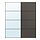 Select colour variation: black mirror glass/double sided dark gray