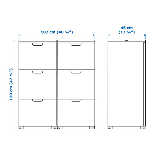 Ilustración con medidas del producto: GALANT.