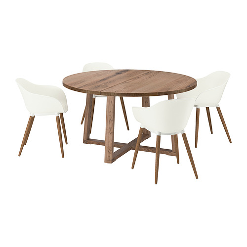 MÖRBYLÅNGA / GRÖNSTA, mesa y 4 sillas con reposabrazos 1 de 7 open dialog