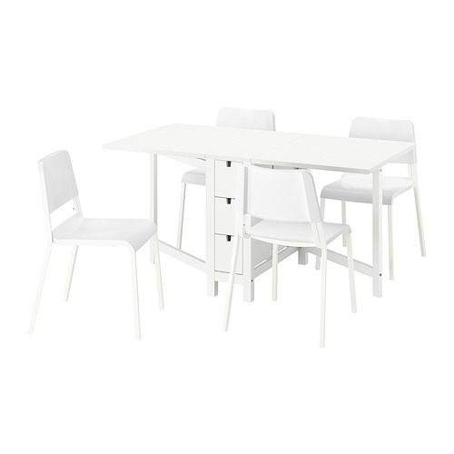 NORDEN / TEODORES, gateleg table and 4 chairs. 1 of 10 open dialog