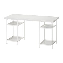 LAGKAPTEN/SPÄND, escritorio, Blanco