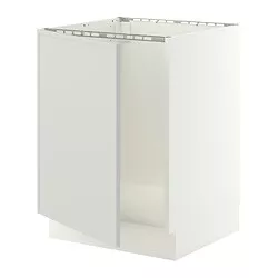 IKEA Puerto Rico - SEKTION base cabinet for sink, white/Aspudden light gray