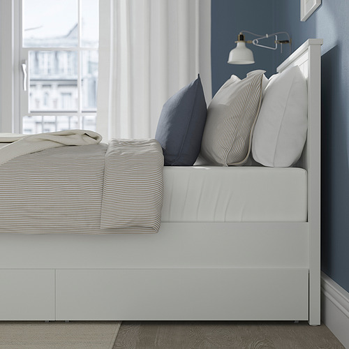 GULLABERG, bed frame with 2 storage boxes. 3 of 7 open dialog