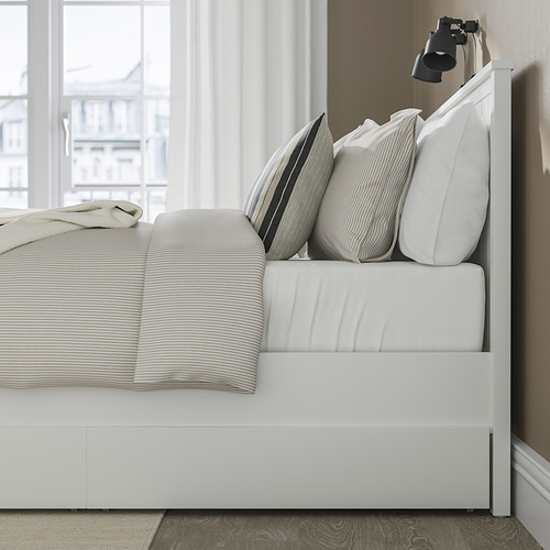 GULLABERG, bed frame with 4 storage boxes. 5 of 8 open dialog