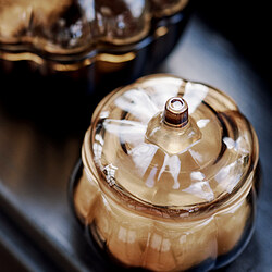 HÖSTAGILLE scented candle in glass