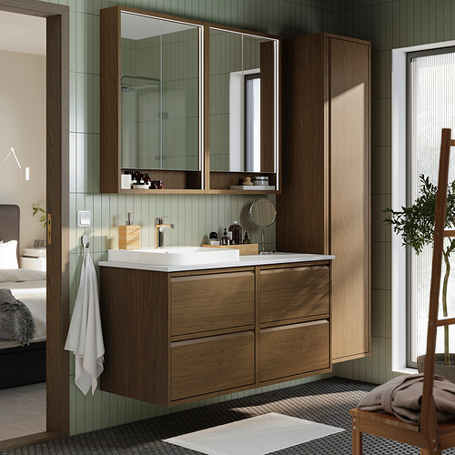 ÄNGSJÖN / BACKSJÖN, Mueble lavamanos con gavetas y llave BROGRUND, 2 de 8 open dialog