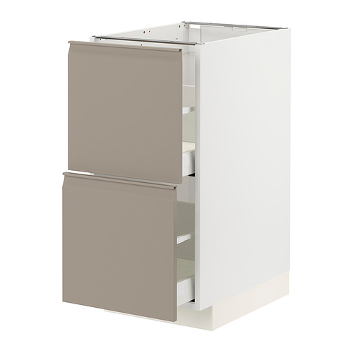 METOD / MAXIMERA, base cabinet 2 fronts/2 high drawers. 1 of 4 open dialog