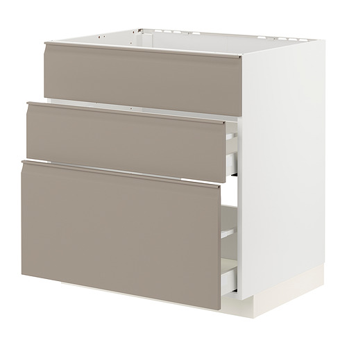 METOD / MAXIMERA, base cabinet for cooktop/integrated extractor with drawers. 1 of 4 open dialog
