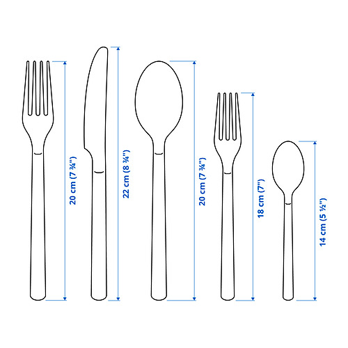 IKEA 365+, 20-piece flatware set 8 of 8 open dialog