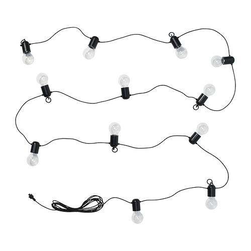 SVARTRÅ, LED string light with 12 lights. 1 of 4 open dialog