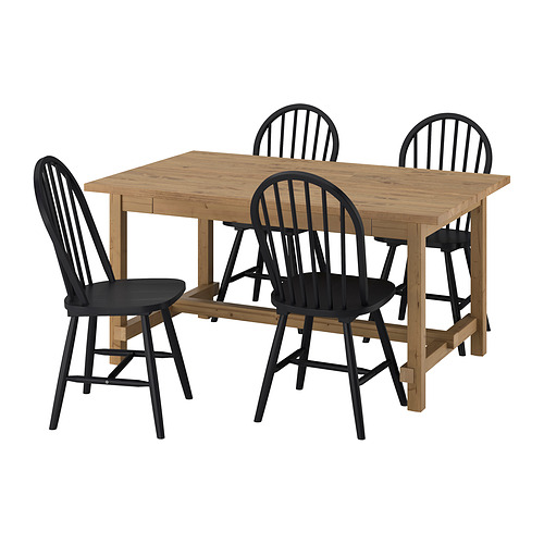 NORDVIKEN / SKOGSTA, mesa con 4 sillas. 1 de 8 open dialog