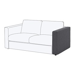 FINNALA, armrest, Gunnared medium gray